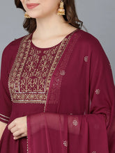 Silk Blend Embroidered Kurta Trousers With